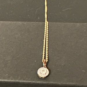 Round DIAMOND Solitaire Necklace